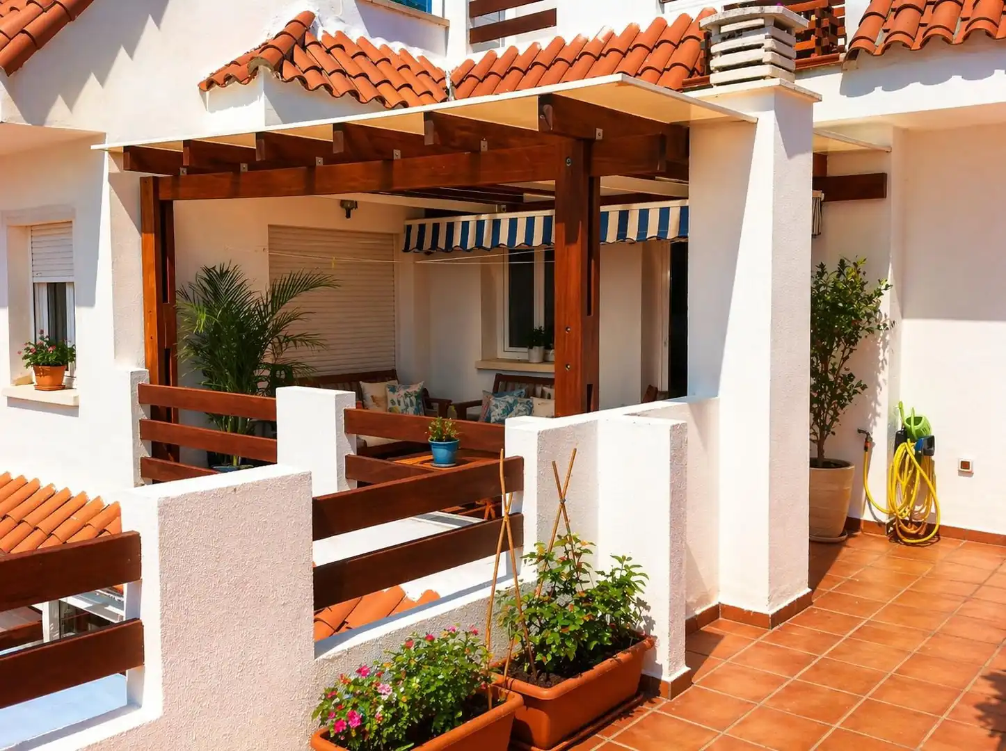 Terrace of Duplexes for sale in Manilva  with Air Conditioner, Terrace and Swimming Pool