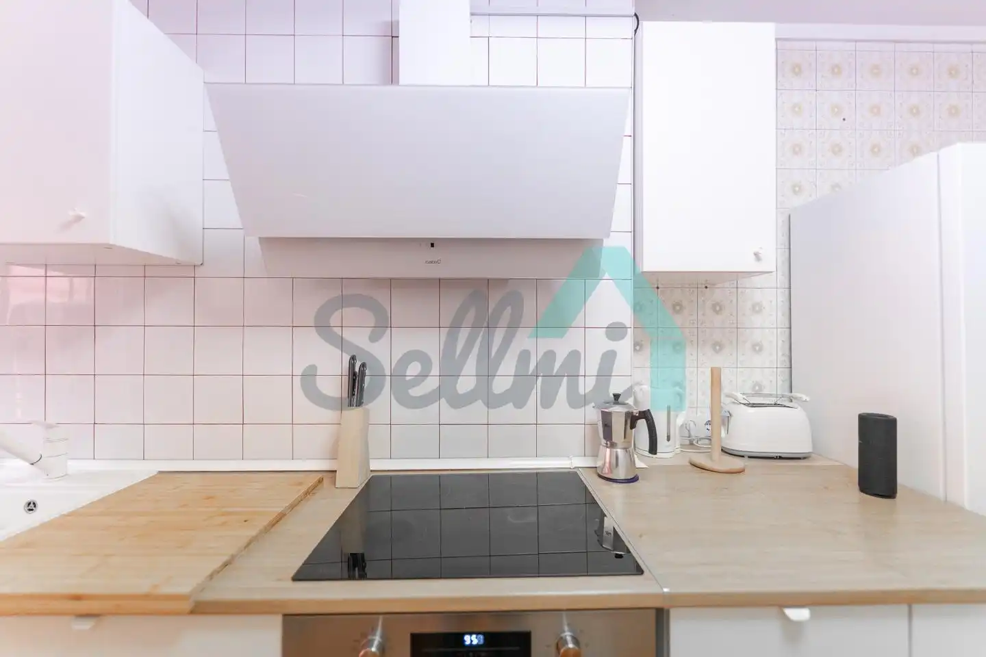 Cuina de Pis de lloguer en Gijón  amb Calefacció, Parquet i Terrassa