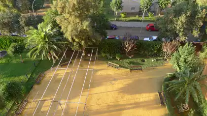 Garten von Wohnung zur Miete in Sevilla mit Klimaanlage, Heizung und Terrasse