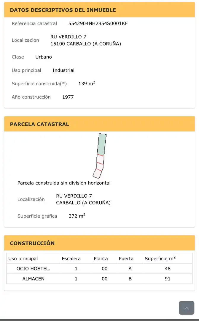 Houses for sale in Calle VERDILLO, Carballo
