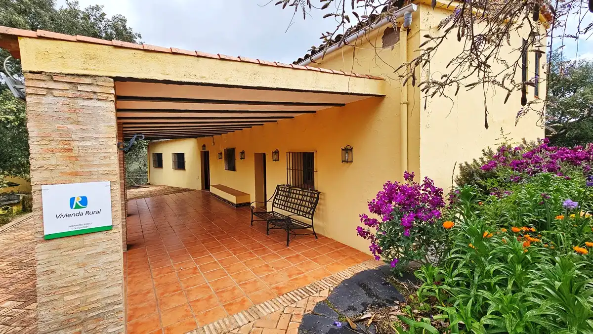 Vista exterior de Finca rústica en venta en Cortegana con Jardín privado, Terraza y Piscina