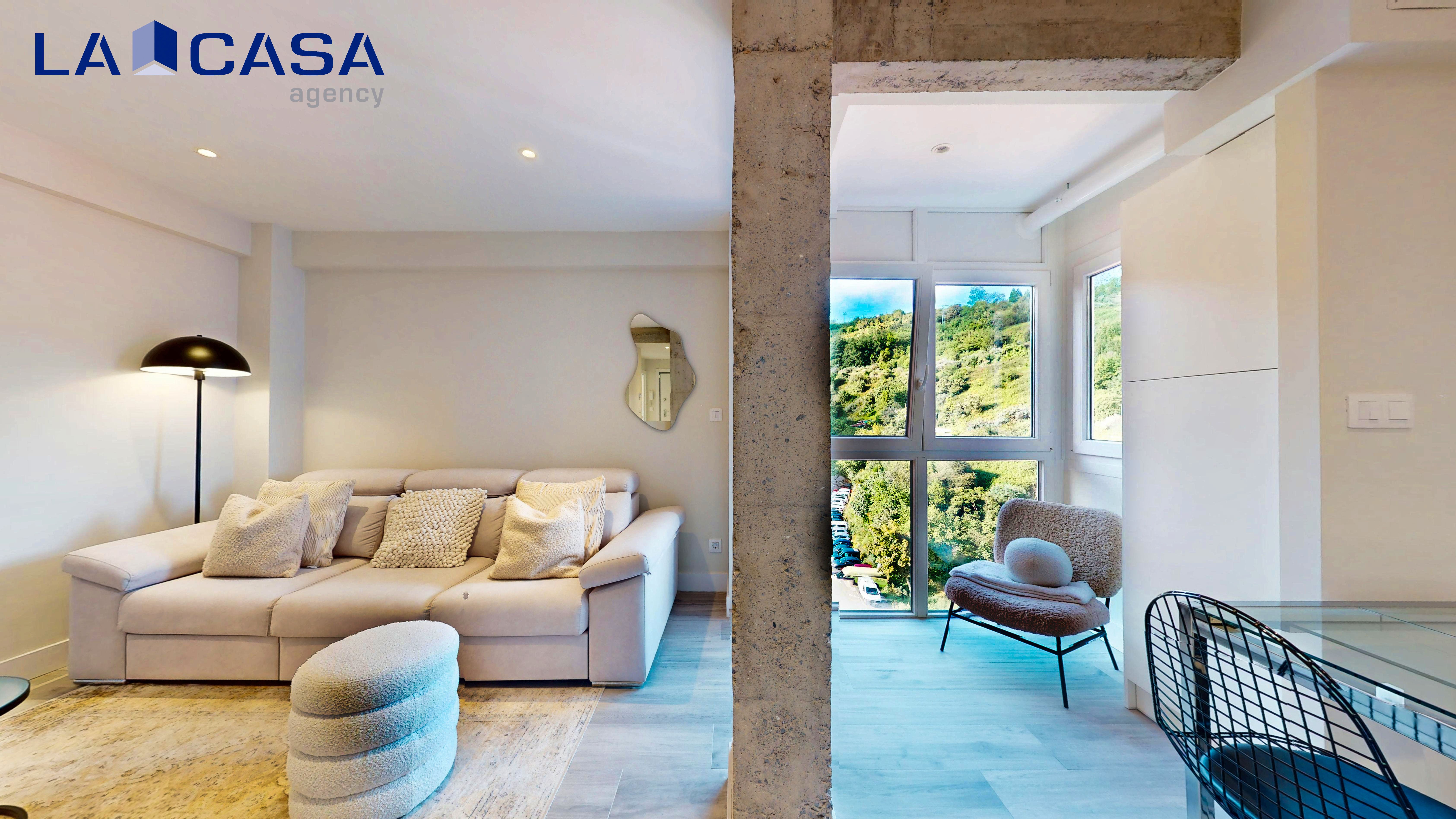 Sala de estar de Piso en venta en Bilbao  con Terraza