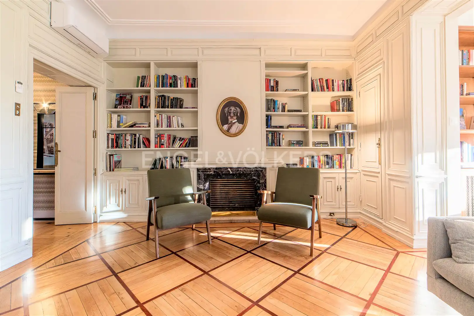 Sala de estar de Piso de alquiler en Madrid con Aire acondicionado, Calefacción y Parquet