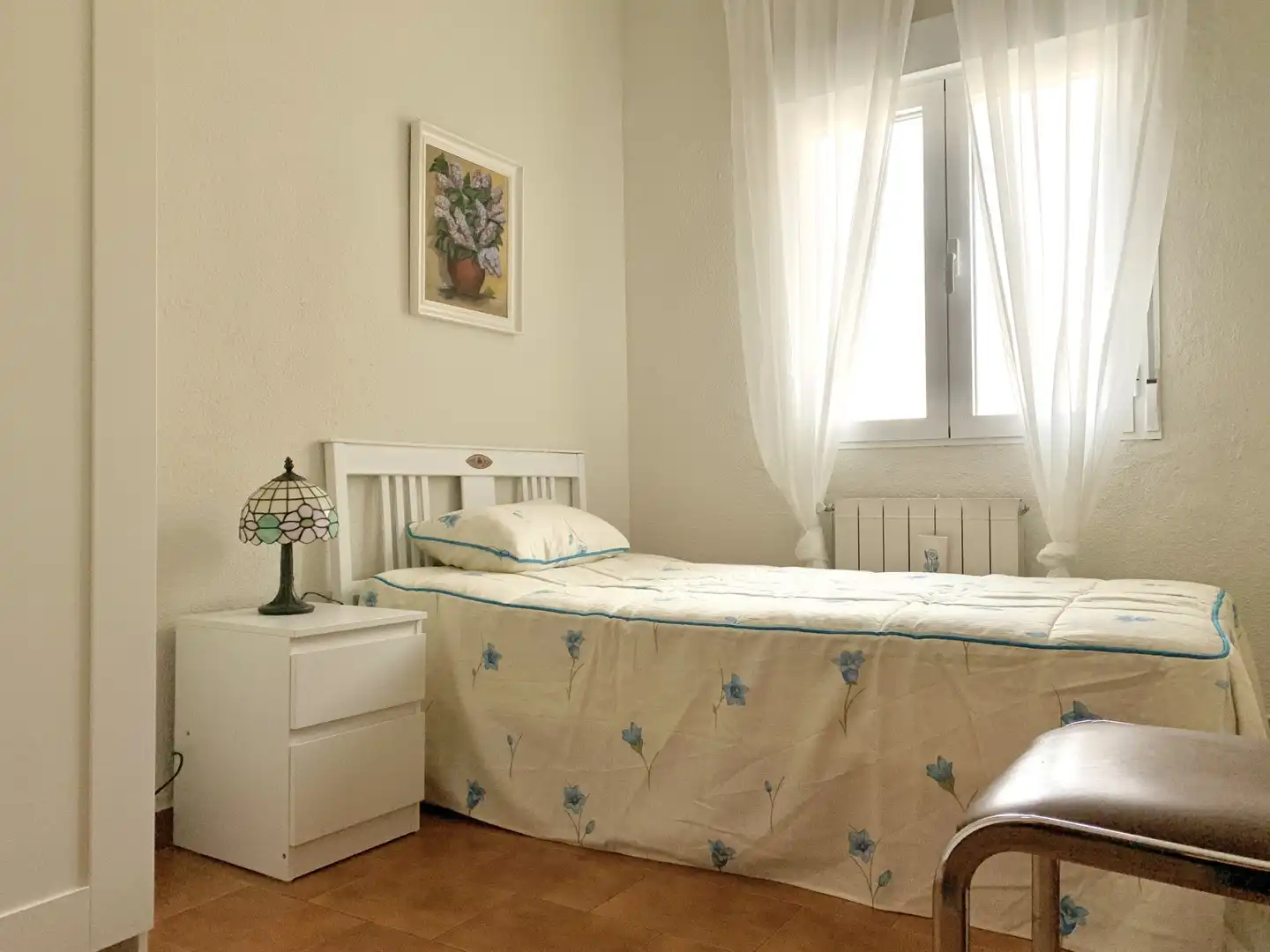 Bedroom of Flat for rent in Madrid  with Heating, Parquet flooring and Terrace