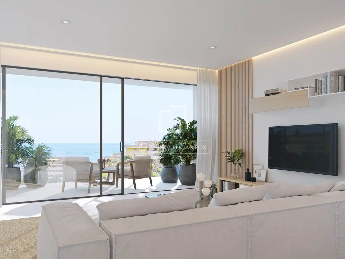 Sala de estar de Casa o chalet en venta en Benalmádena con Aire acondicionado, Calefacción y Jardín privado