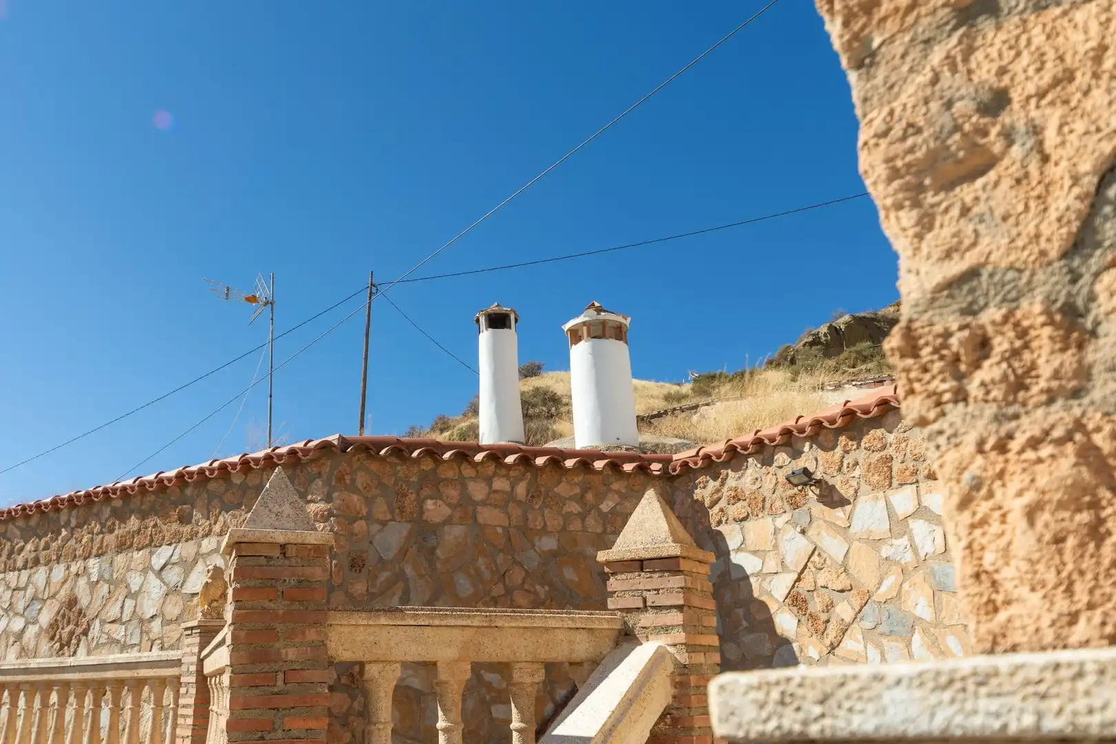Exterior view of Country homes for sale in Guadix  with Terrace, Storage room and Furnished