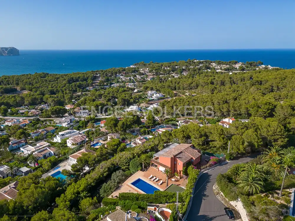 Außenansicht von Haus oder Chalet zur Miete in Jávea / Xàbia mit Klimaanlage, Heizung und Privatgarten