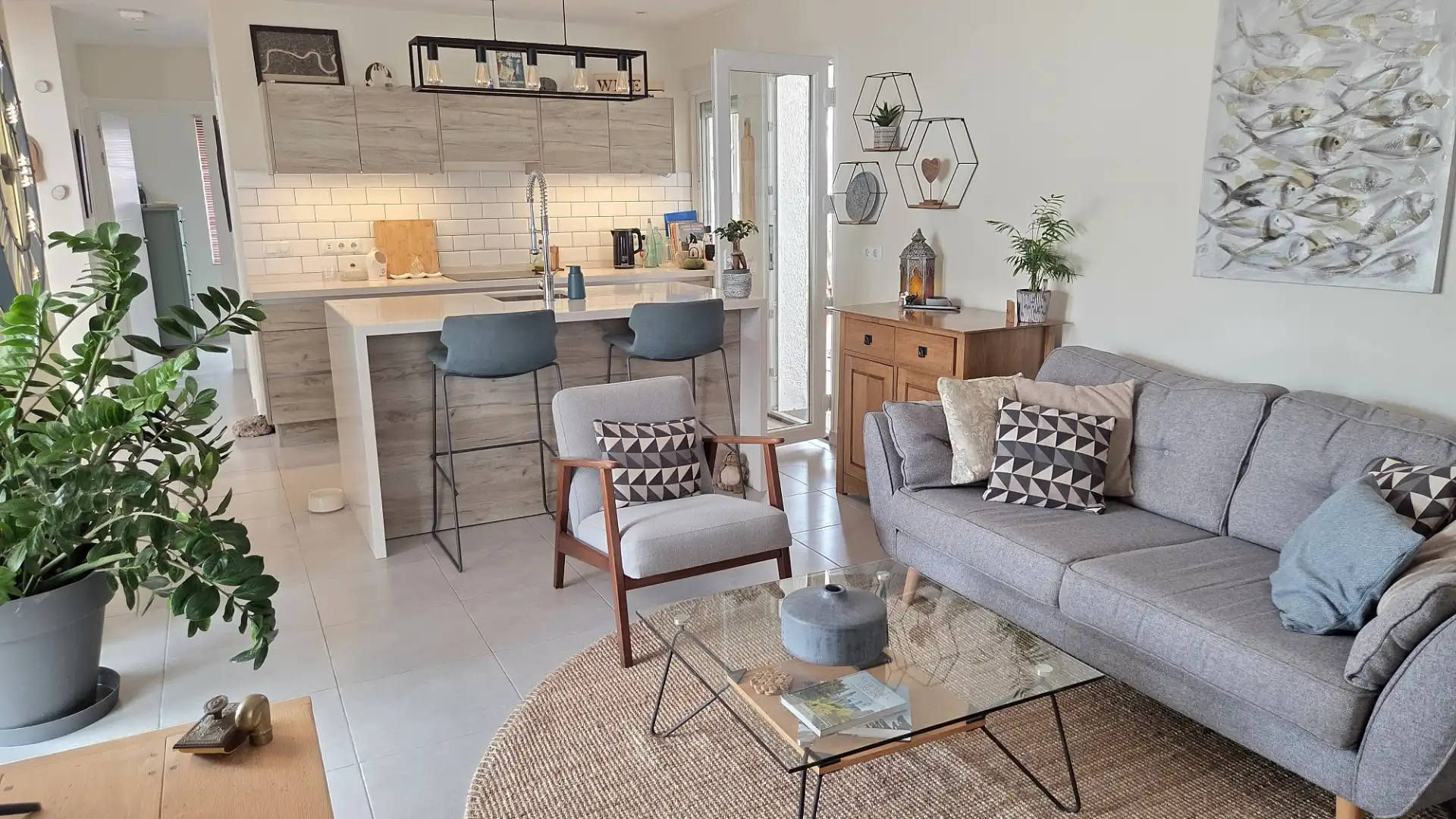 Sala d'estar de Casa o xalet en venda en Cartagena amb Aire condicionat, Jardí privat i Terrassa