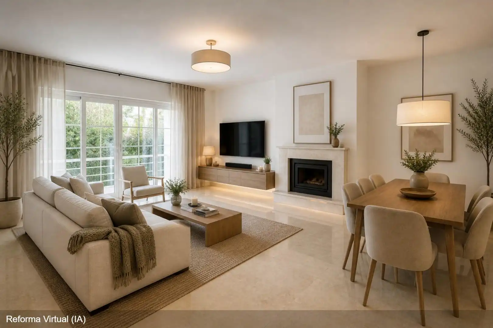 Sala de estar de Casa adosada en venta en Pozuelo de Alarcón con Calefacción, Jardín privado y Terraza