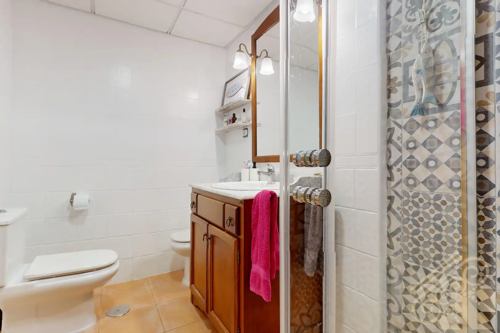 Bany de Apartament en venda en Mojácar amb Terrassa, Moblat i Piscina comunitària