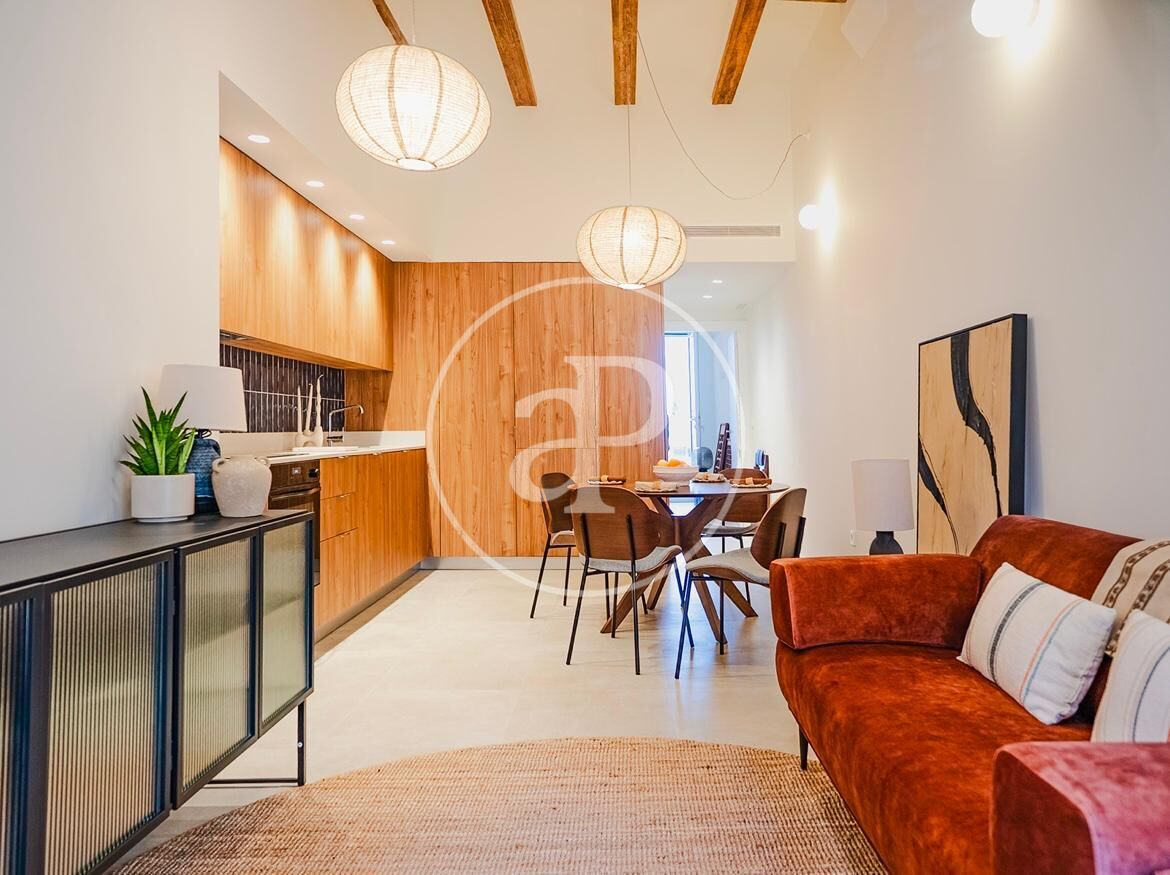 Kitchen of Flat for sale in  Valencia Capital  with Air Conditioner, Heating and Terrace