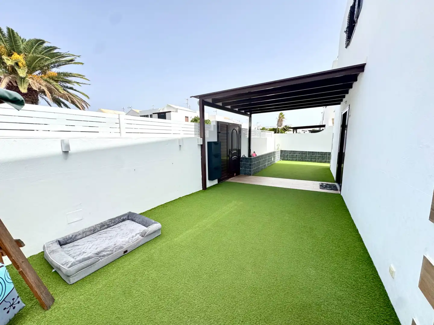 Terrassa de Casa adosada en venda en San Bartolomé amb Jardí privat, Terrassa i Piscina comunitària