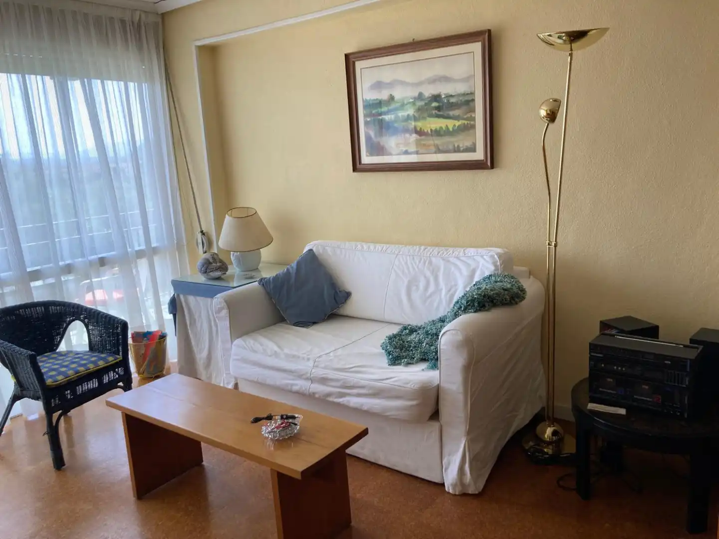 Wohnzimmer von Wohnung zum Verkauf in Lanciego / Lantziego mit Heizung, Terrasse und Schwimmbad