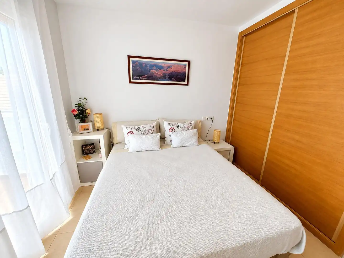 Schlafzimmer von Einfamilien-Reihenhaus zur Miete in Alhama de Murcia mit Klimaanlage, Heizung und Privatgarten