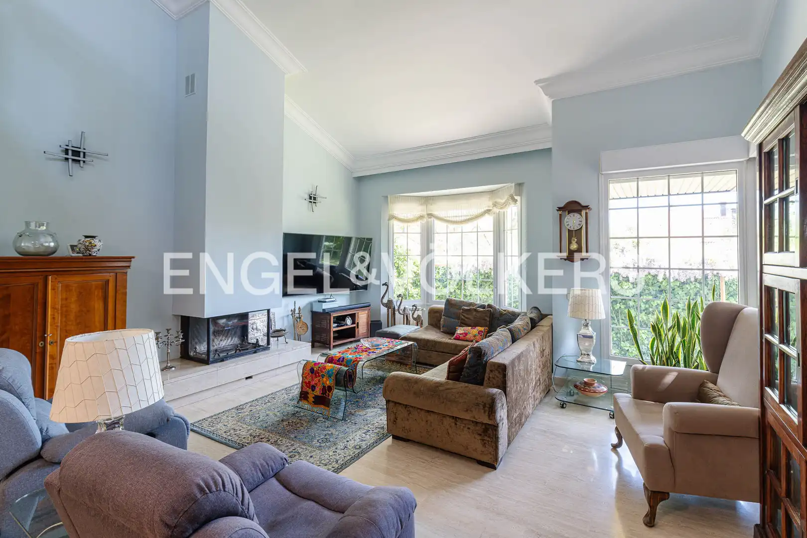 Living room of Houses for sale in Galapagar  with Air Conditioner, Heating and Private garden