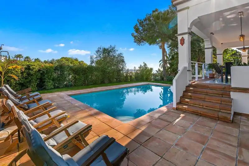 Terrace of Houses for rent in Marbella  with Air Conditioner, Heating and Private garden