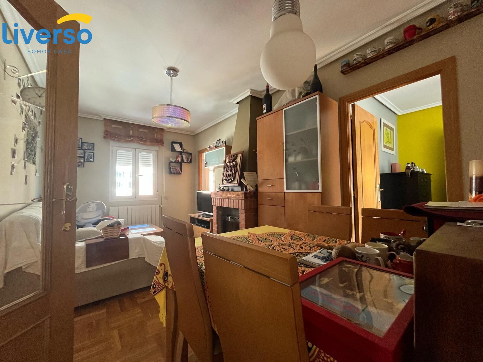 Living room of Flat to share in Burgos Capital  with Heating