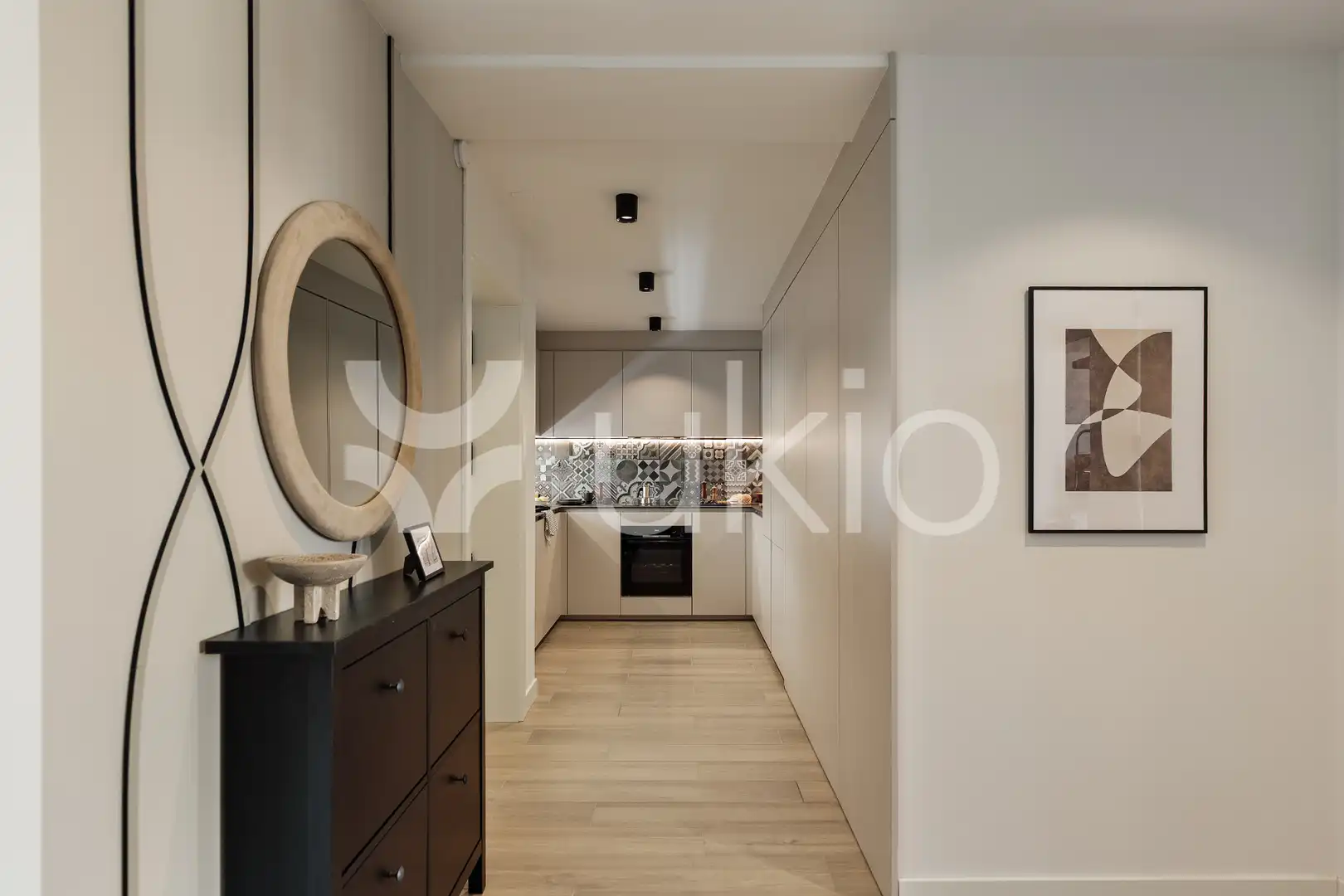 Cocina de Apartamento de alquiler en Barcelona con Aire acondicionado, Calefacción y Amueblado