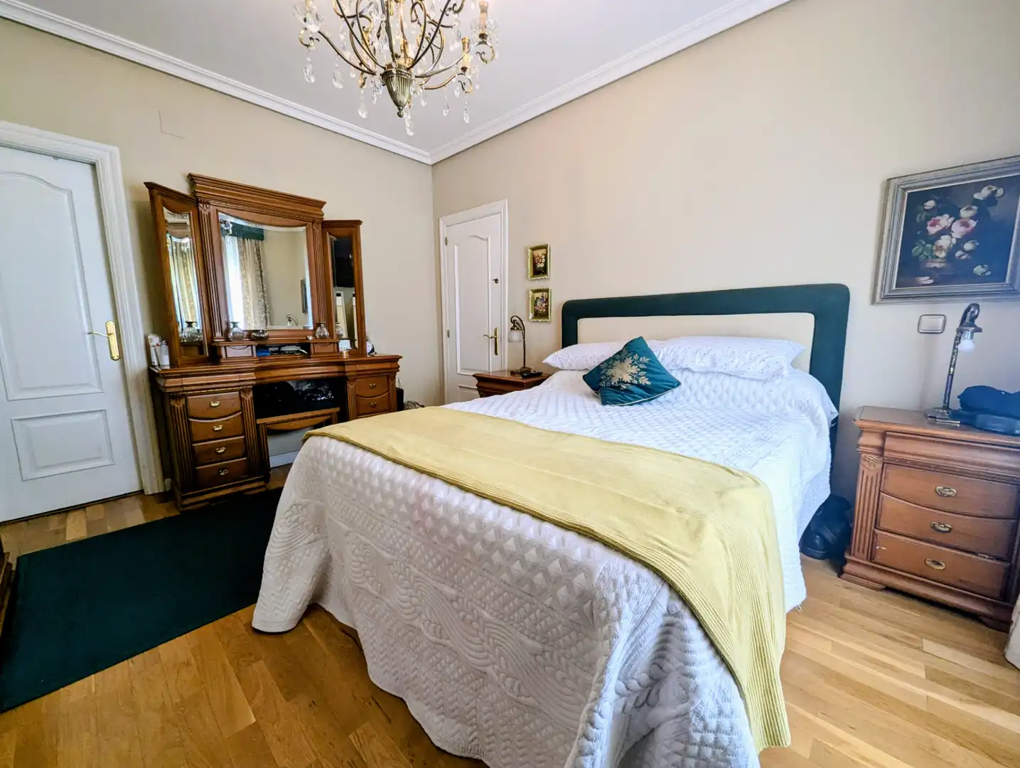 Bedroom of Houses for sale in Villamuriel de Cerrato  with Heating, Furnished and Balcony