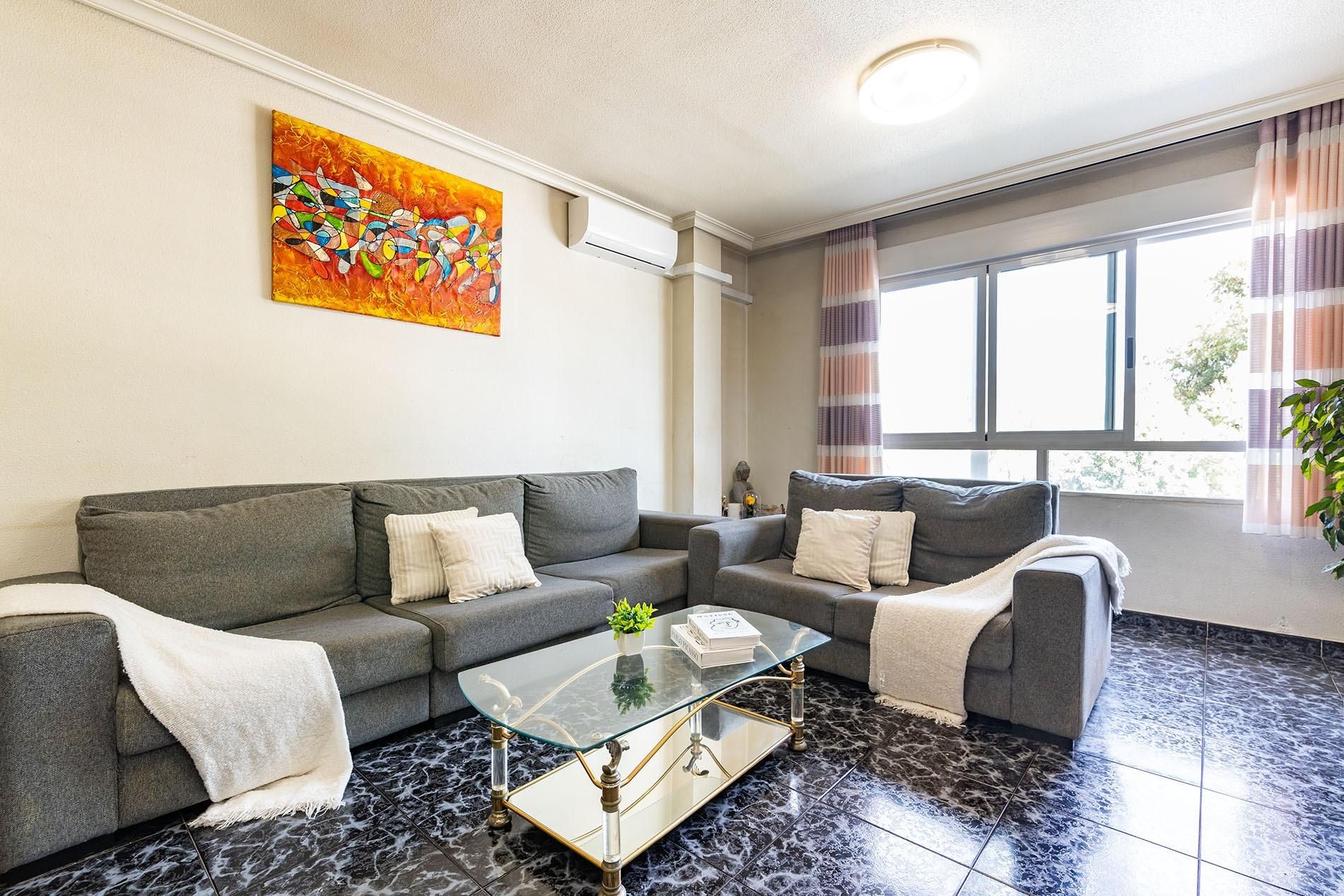 Living room of Flat for sale in Molina de Segura  with Air Conditioner and Heating