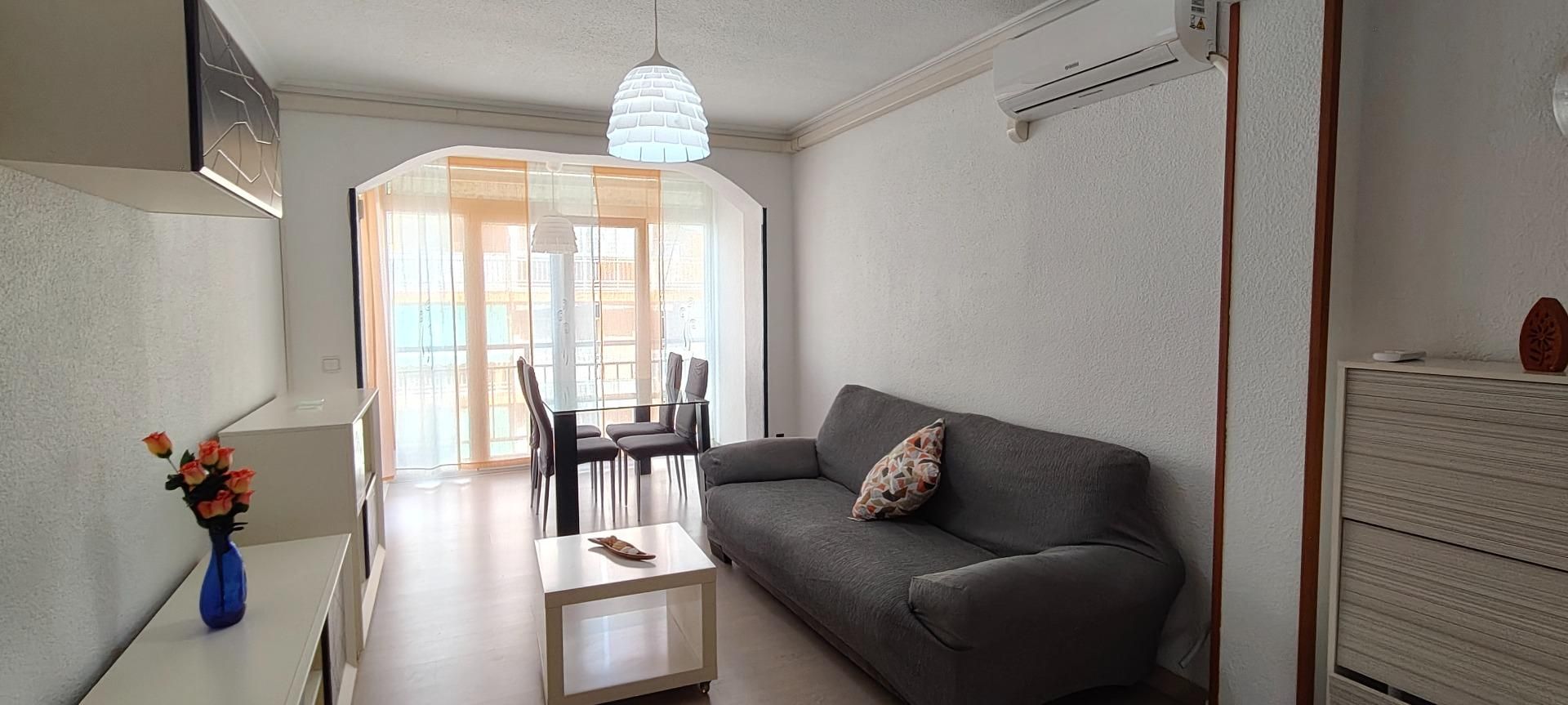 Sala d'estar de Pis de lloguer en Alicante / Alacant amb Aire condicionat i Balcó