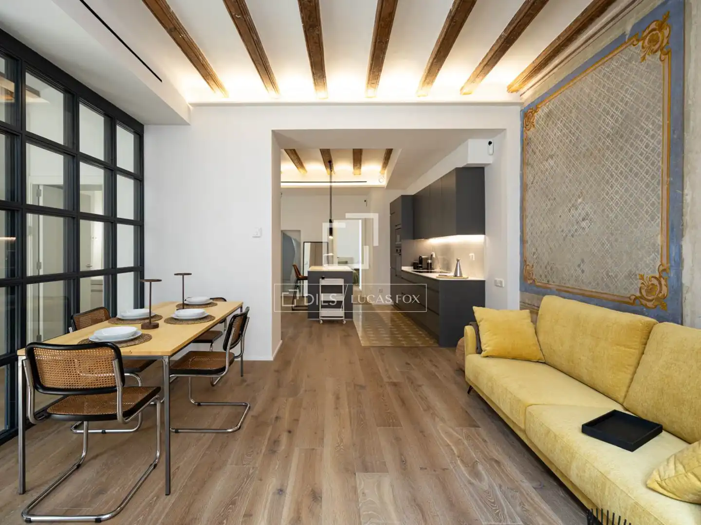 Sala de estar de Piso en venta en Barcelona con Aire acondicionado, Calefacción y Parquet