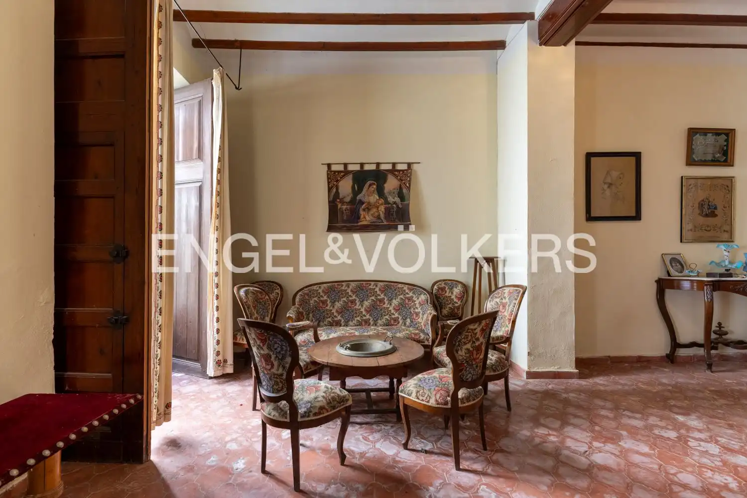 Sala d'estar de Casa adosada en venda en Pego amb Calefacció i Terrassa