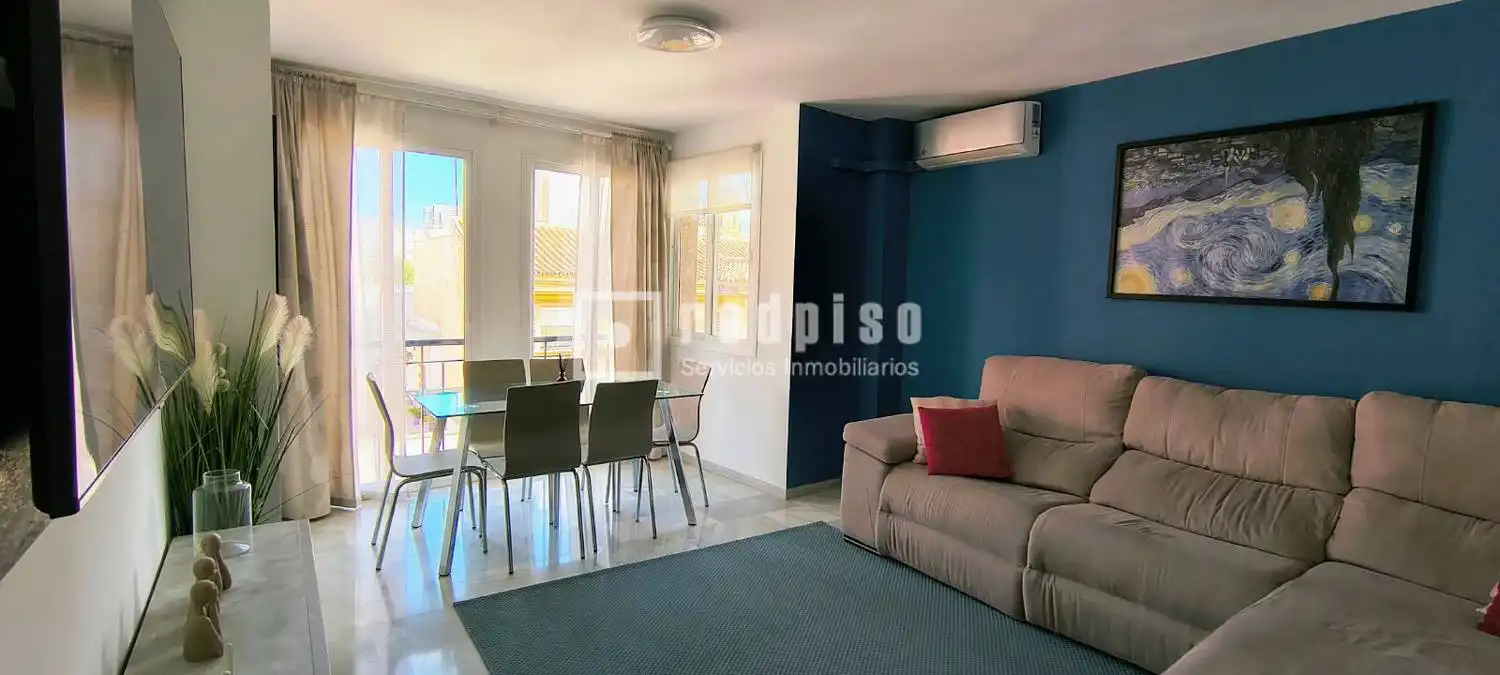 Außenansicht von Wohnung zur Miete in Málaga mit Klimaanlage, Heizung und Möbliert