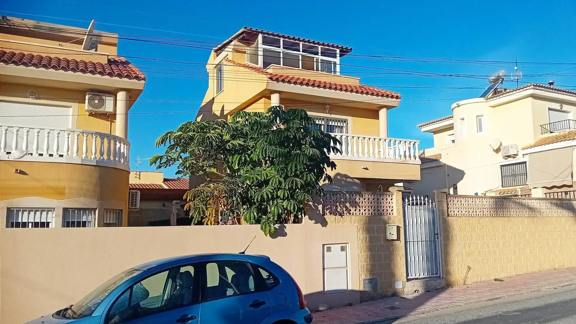Exterior view of Single-family semi-detached for sale in Mazarrón