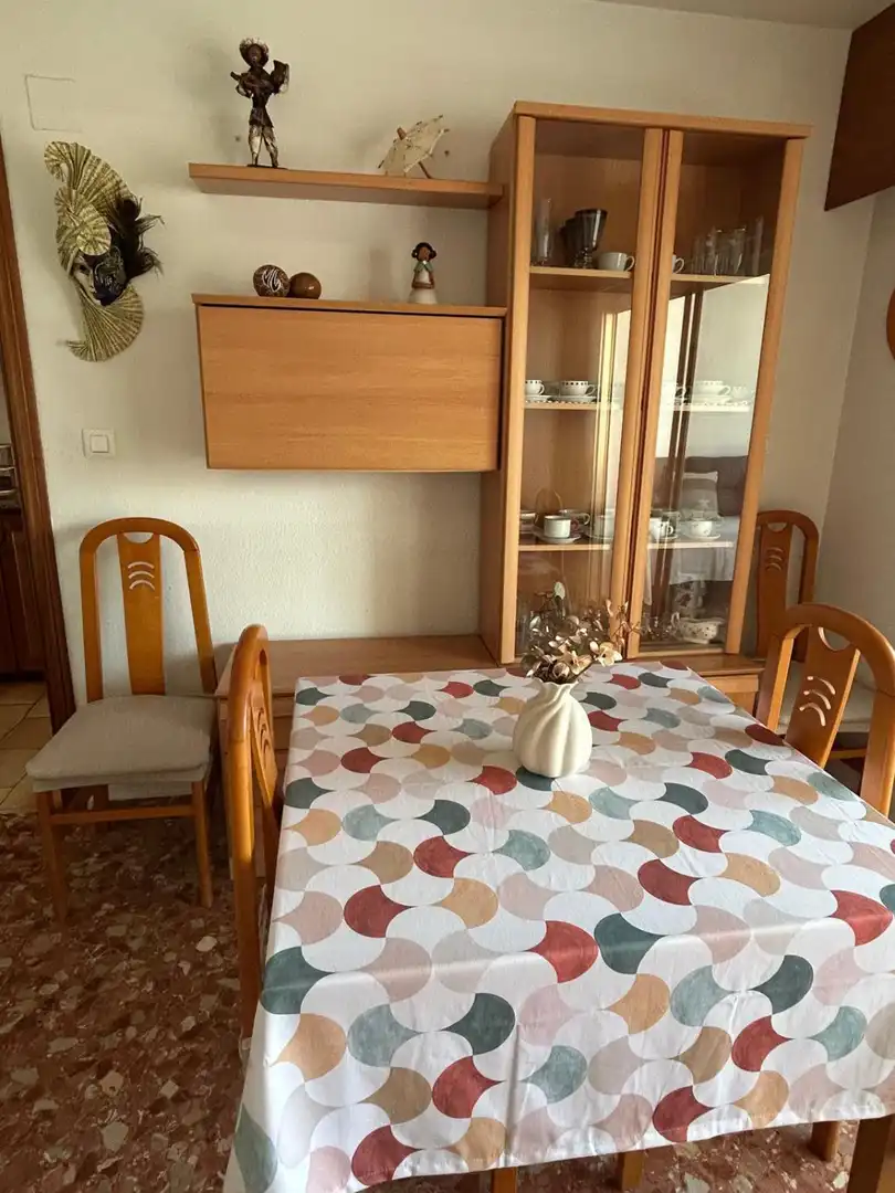Comedor de Apartamento de alquiler en Cullera con Terraza, Amueblado y Piscina comunitaria