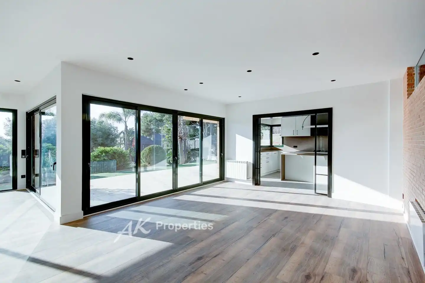 Wohnzimmer von Haus oder Chalet zur Miete in Castelldefels mit Klimaanlage, Privatgarten und Terrasse