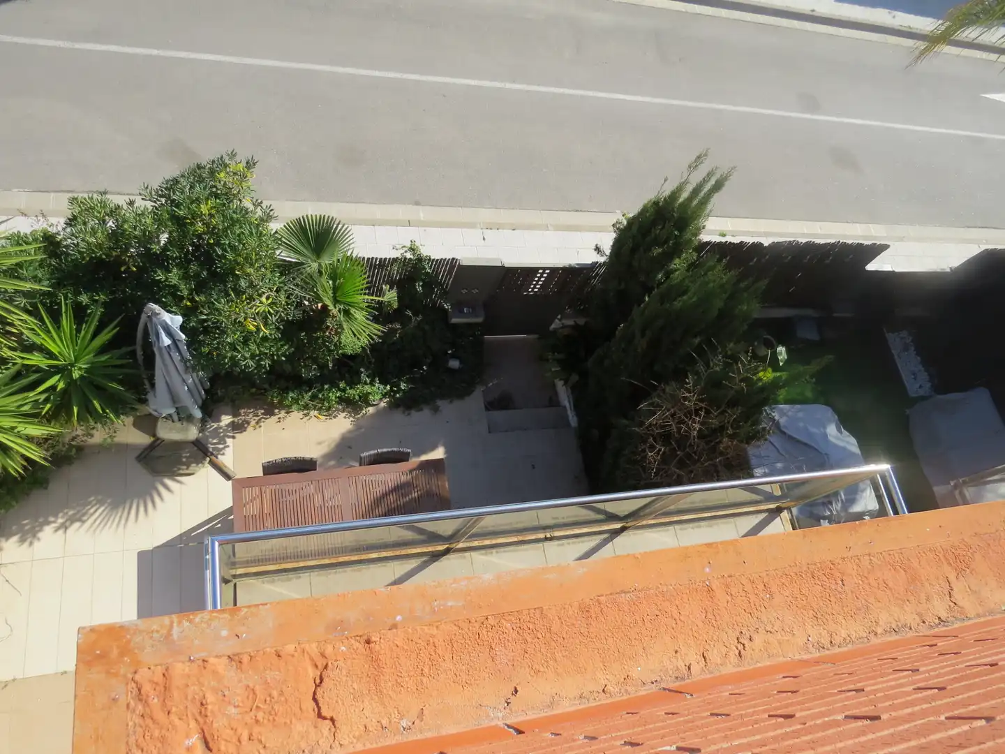 Terrasse von Einfamilien-Reihenhaus zum Verkauf in Sant Andreu de Llavaneres mit Klimaanlage, Heizung und Parkett