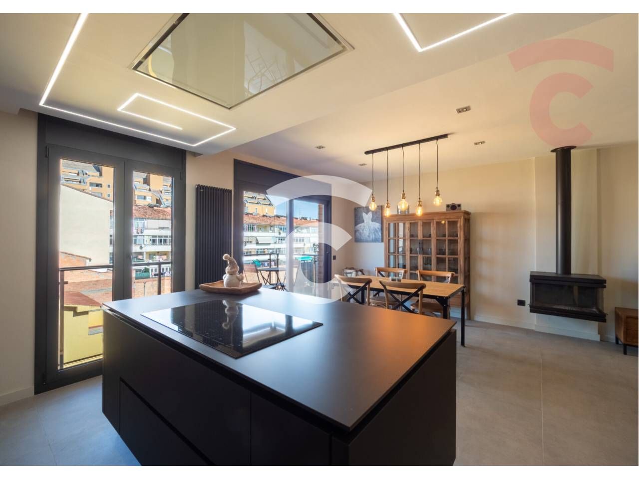 Kitchen of Duplex for sale in Vic  with Heating, Terrace and Storage room