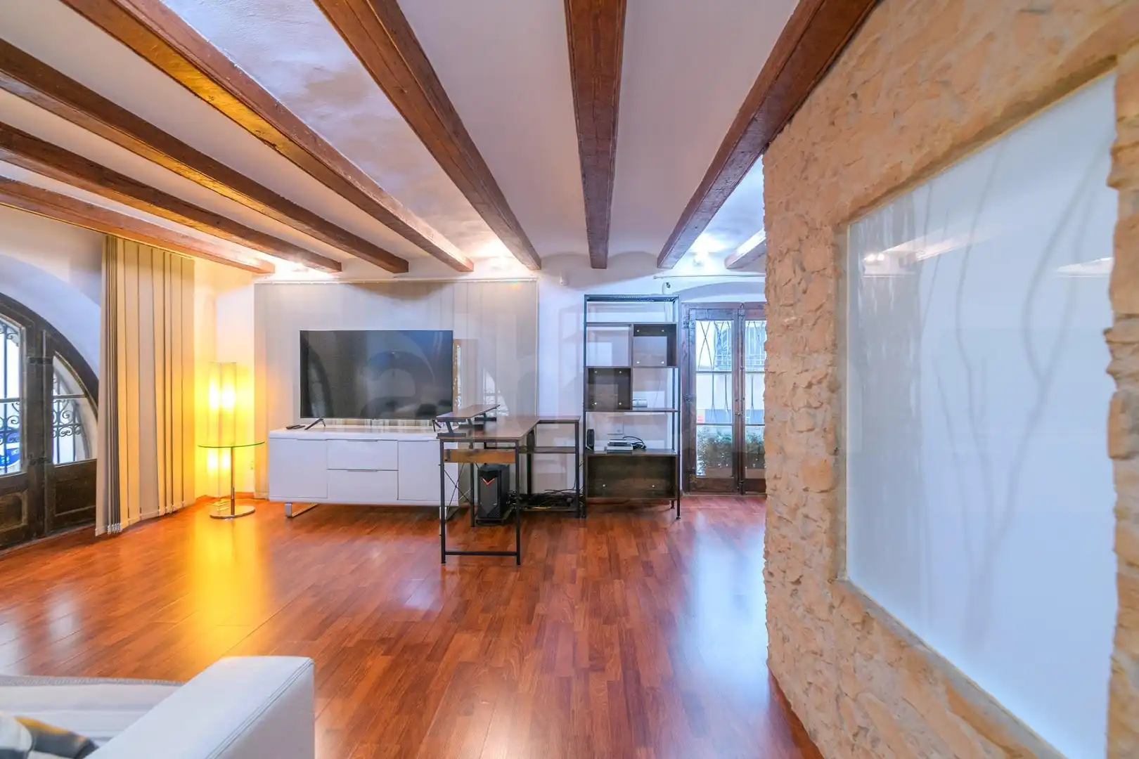 Sala de estar de Piso en venta en Barcelona con Aire acondicionado y Parquet