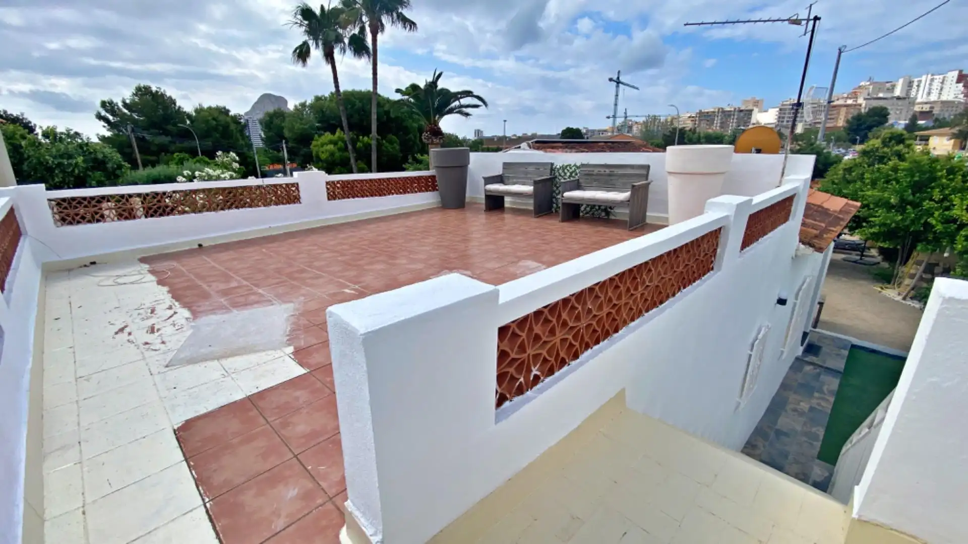 Terrassa de Casa o xalet en venda en Calpe / Calp amb Aire condicionat, Jardí privat i Terrassa