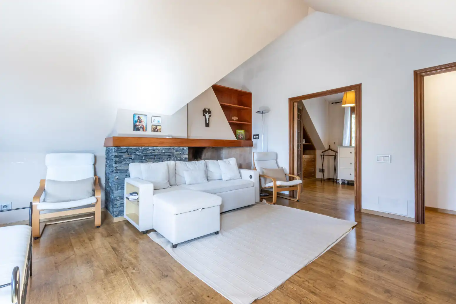 Sala d'estar de Casa o xalet en venda en Matadepera amb Calefacció, Parquet i Terrassa