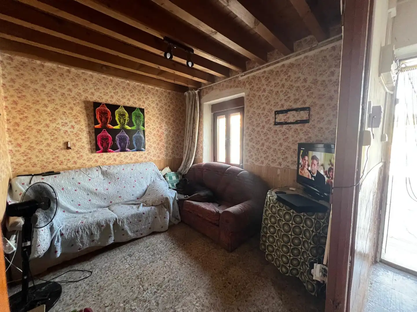 Sala de estar de Finca rústica en venta en Orbita con Parquet, Trastero y Amueblado