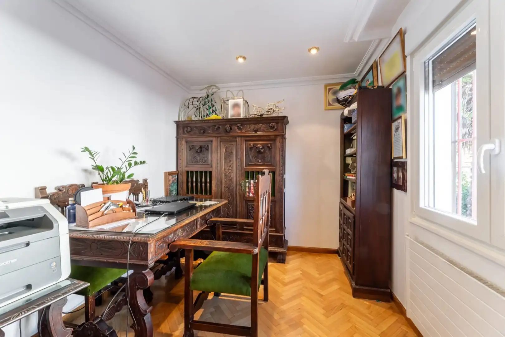 Comedor de Casa adosada en venta en Madrid con Aire acondicionado, Calefacción y Jardín privado