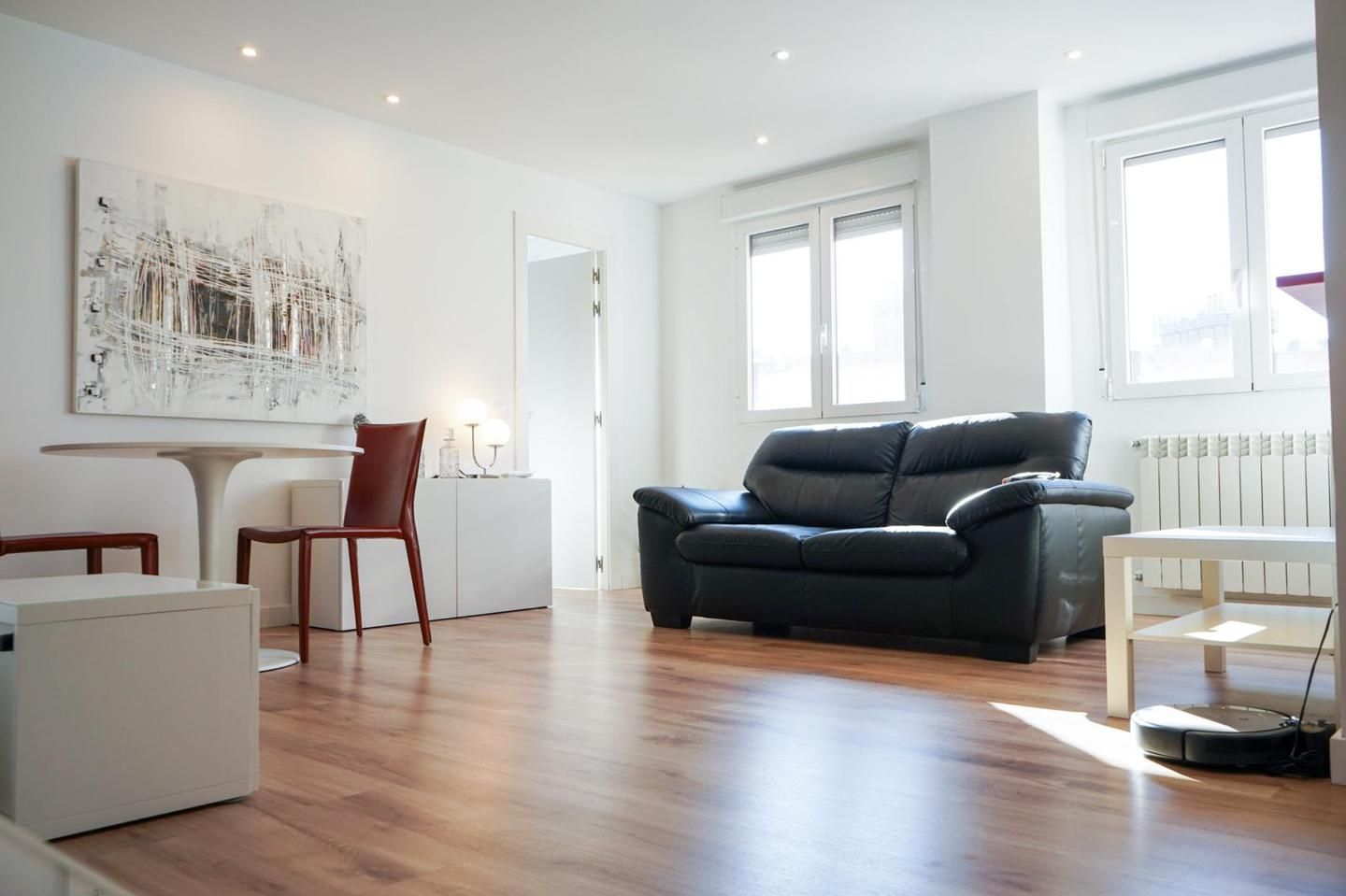 Sala de estar de Piso en venta en  Madrid Capital con Aire acondicionado y Calefacción
