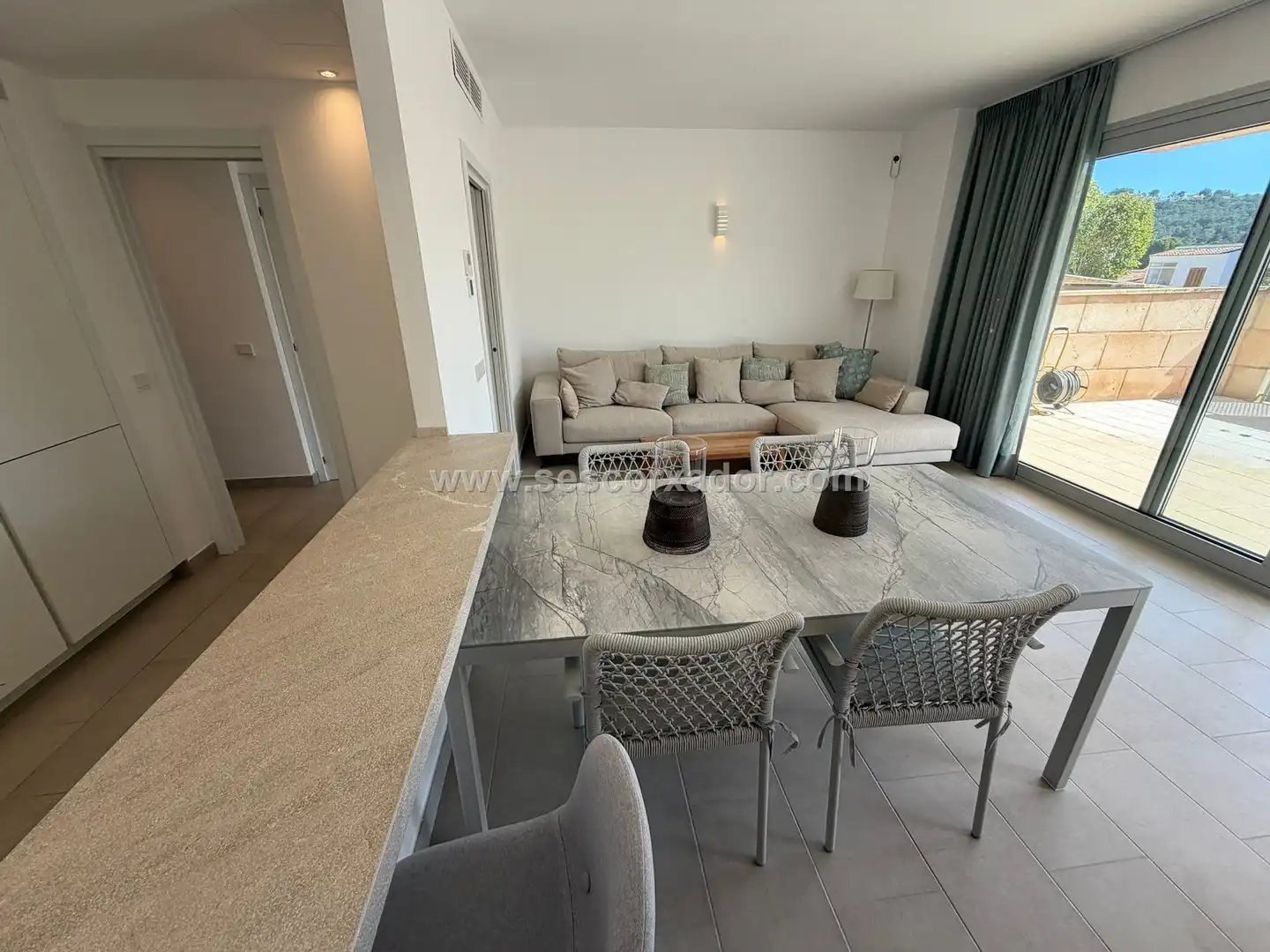 Sala de estar de Planta baja en venta en Andratx con Aire acondicionado, Terraza y Piscina