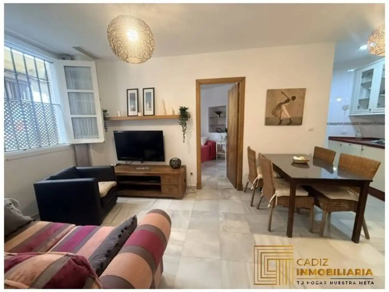 Wohnzimmer von Wohnung zum Verkauf in Cádiz mit Klimaanlage