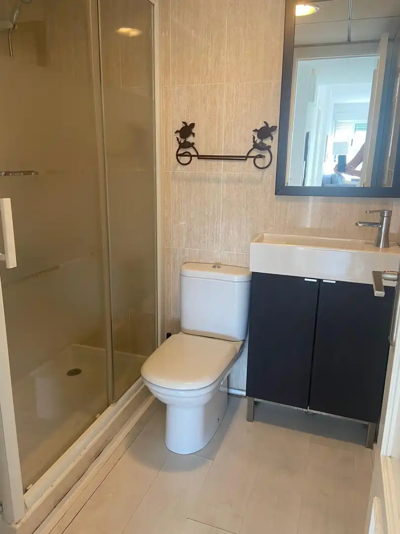 Baño de Piso de alquiler en Alicante / Alacant con Aire acondicionado, Amueblado y Piscina comunitaria
