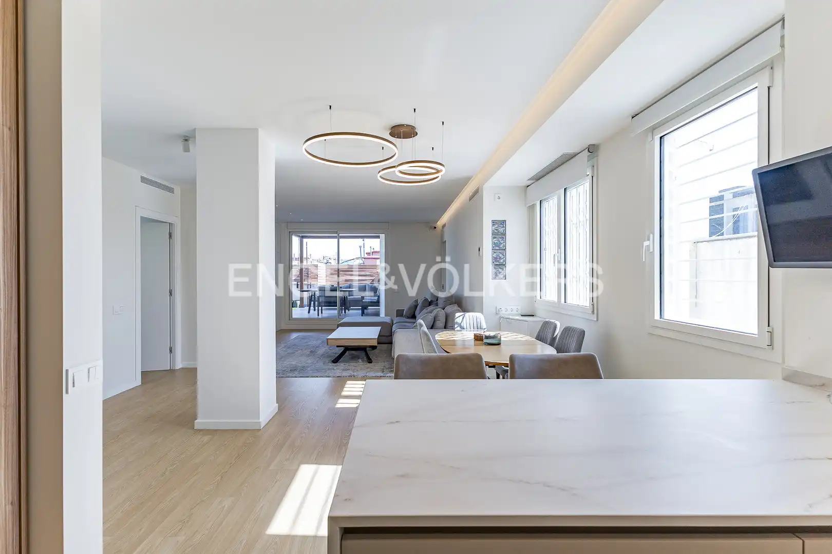 Living room of Attic for sale in Barcelona  with Air Conditioner, Heating and Private garden