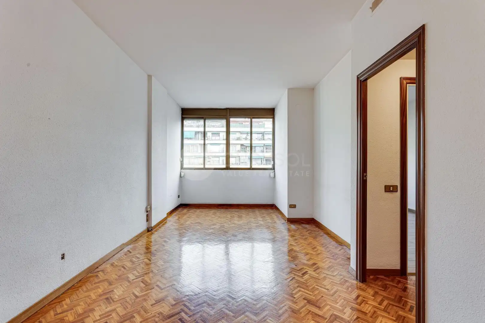 Sala de estar de Piso en venta en Barcelona con Parquet