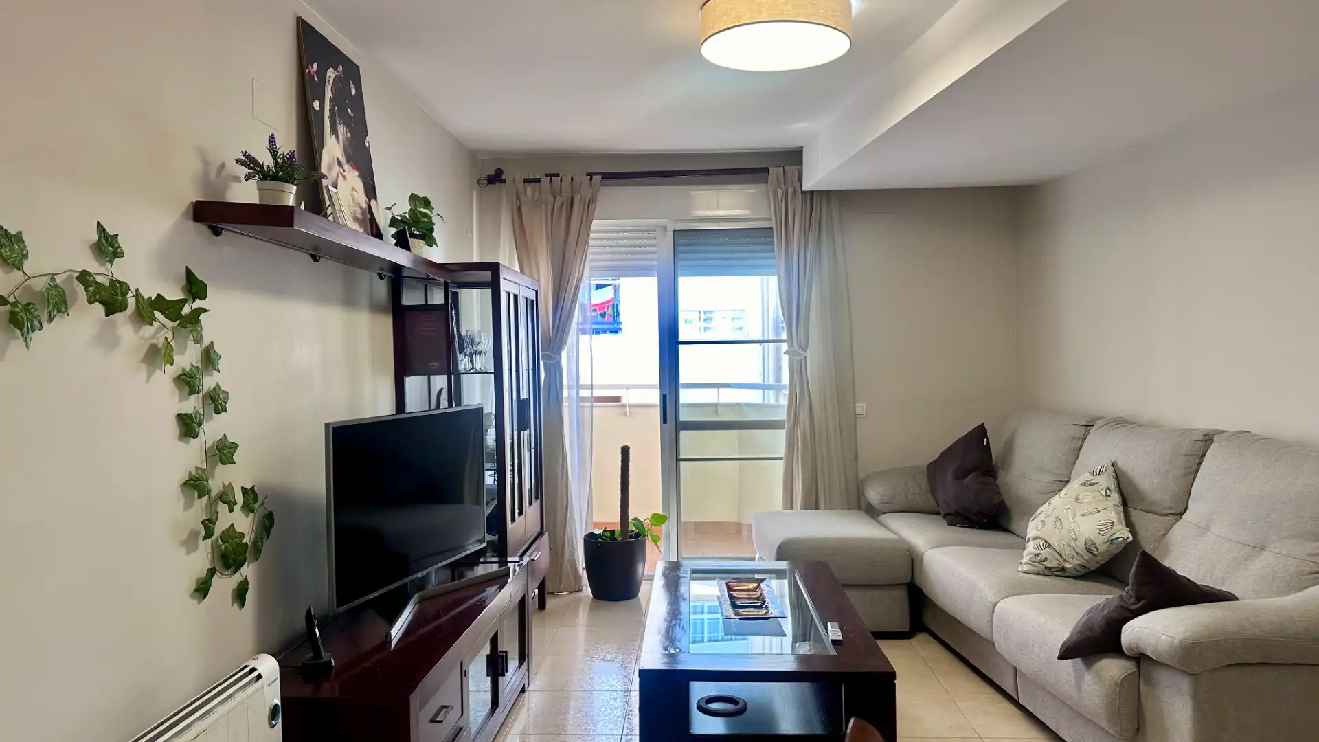 Sala d'estar de Àtic en venda en Castellón de la Plana / Castelló de la Plana amb Aire condicionat, Calefacció i Terrassa