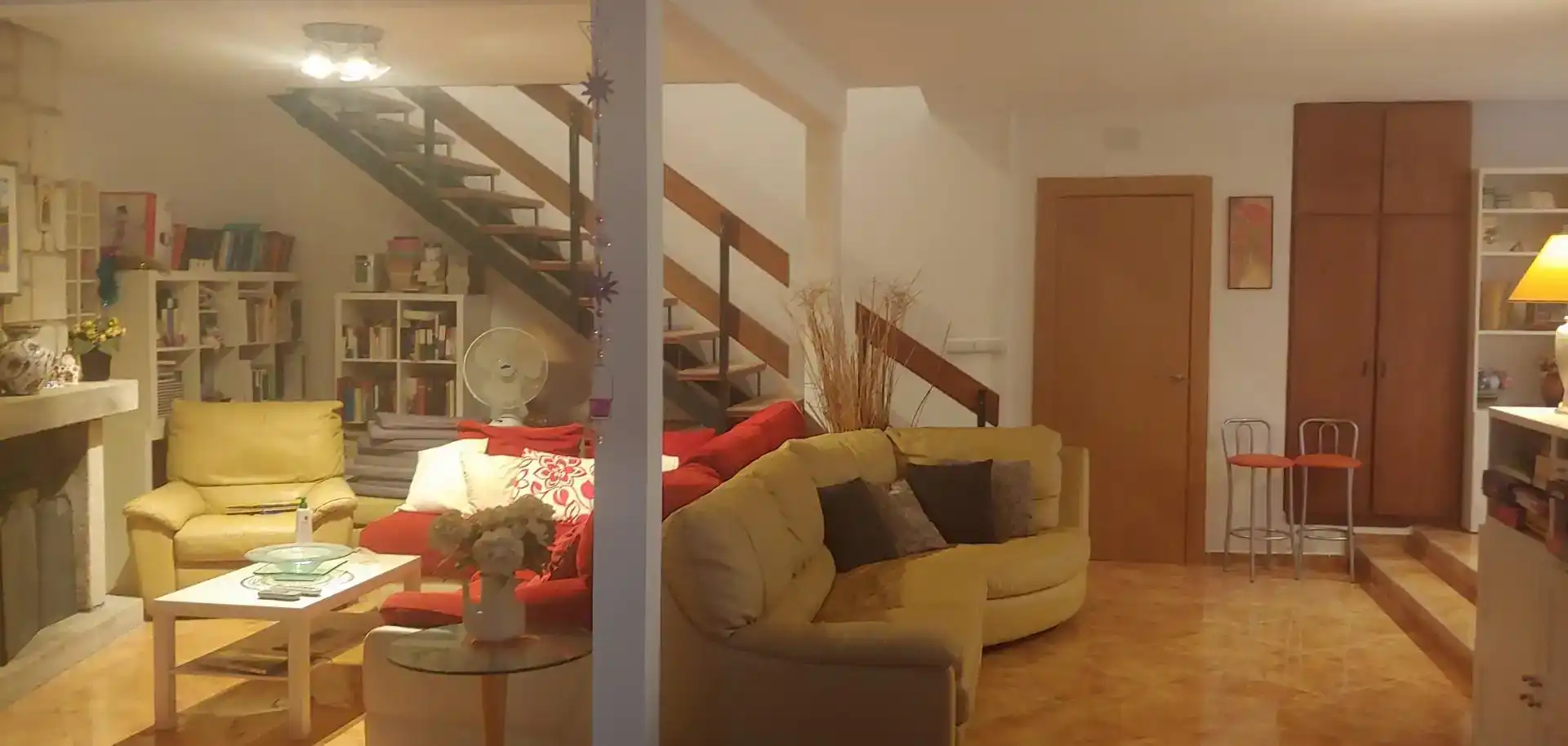 Sala d'estar de Pis en venda en Villa del Prado amb Aire condicionat, Jardí privat i Traster