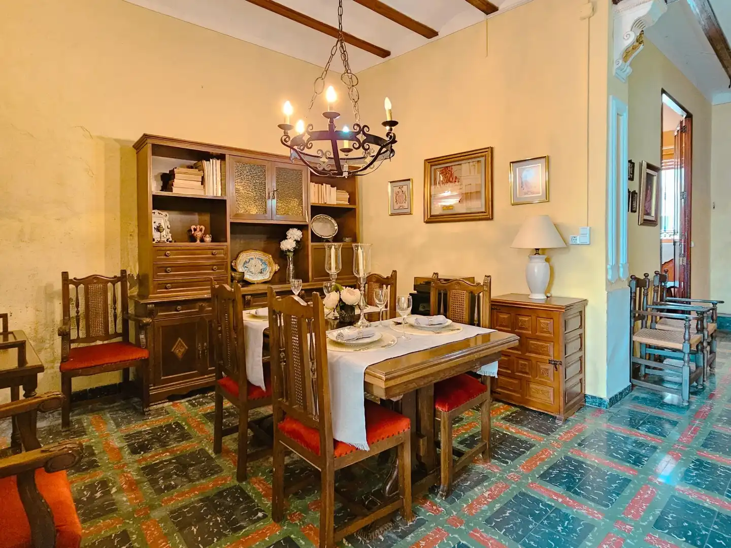 Comedor de Finca rústica en venta en La Llosa de Ranes con Aire acondicionado, Jardín privado y Terraza
