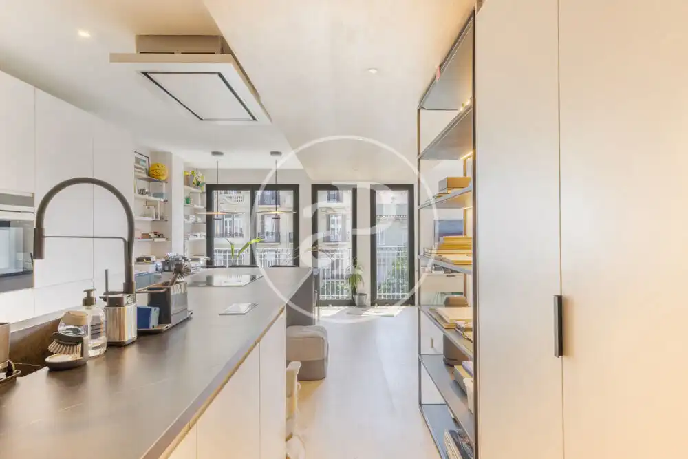 Kitchen of Flat for rent in Valencia  with Air Conditioner, Heating and Terrace