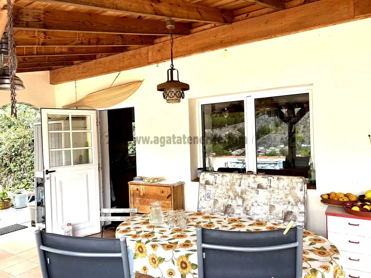 Terraza de Finca rústica en venta en Vallehermoso con Aire acondicionado, Calefacción y Jardín privado