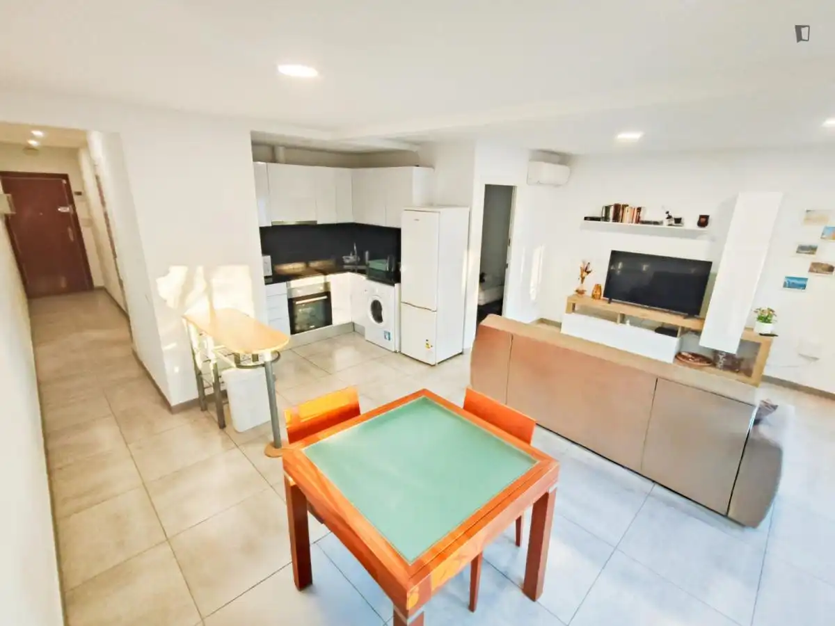 Cocina de Apartamento de alquiler en Barcelona con Aire acondicionado, Amueblado y Horno